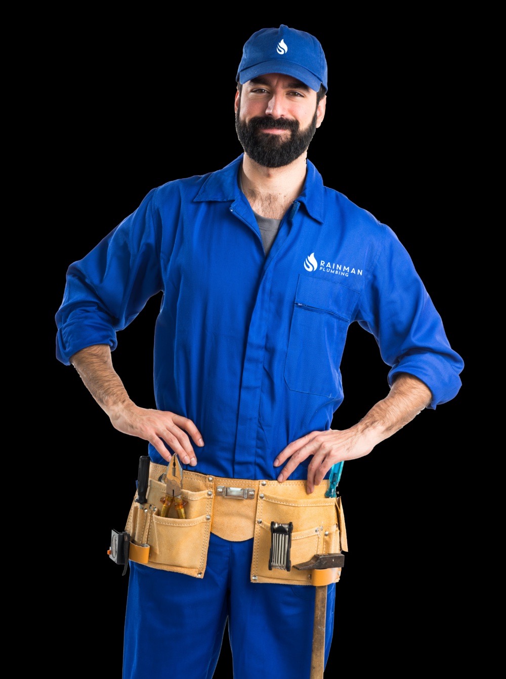 Licensed plumber performing annual plumbing maintenance